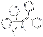 N-[4-(Diphenylmethylene)-1-methyl-3,3-diphenylazetidin-2-ylidene]methanamine Struktur