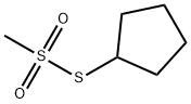 Methanesulfonothioic acid, S-cyclopentyl ester (9CI) Struktur