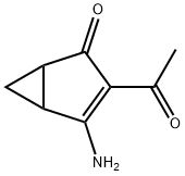 Bicyclo[3.1.0]hex-3-en-2-one, 3-acetyl-4-amino- (9CI) Struktur