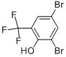 2,4-DIBROMO-6-TRIFLUOROMETHYLPHENOL Struktur