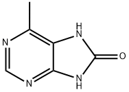 8H-Purin-8-one, 1,7-dihydro-6-methyl- (9CI) Struktur