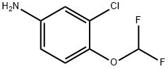 3-CHLORO-4-DIFLUOROMETHOXY-PHENYLAMINE Struktur