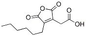 4-Hexyl-2,5-dioxofuran-3-acetic acid Struktur