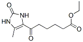 ethyl 2,3-dihydro-5-methyl-.epsilon.-2-dioxo-1H-imidazole-4-hexanoate  Struktur