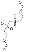 2-(2-acetyloxyethylsulfonylmethylsulfonyl)ethyl acetate Struktur