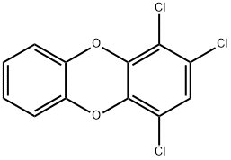 1,2,4-TRICHLORODIBENZO-P-DIOXIN Struktur