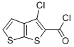 3-CHLOROTHIENO[2,3-B]THIOPHENE-2-CARBONYL CHLORIDE Struktur