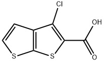 3-CHLOROTHIENO[2,3-B]THIOPHENE-2-CARBOXYLIC ACID Struktur