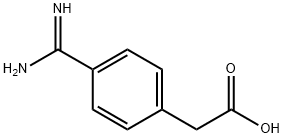 4-Amidinophenylacetic acid Struktur