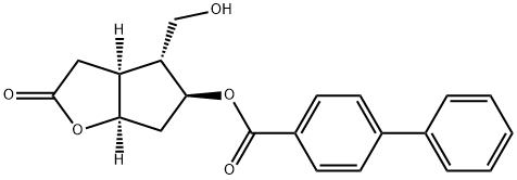 (+)-COREY LACTONE, 4-PHENYLBENZOATE ALCOHOL Struktur