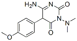 6-Amino-3-(dimethylamino)-5-(4-methoxyphenyl)pyrimidine-2,4(3H,5H)-dione Struktur