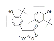 dimethyl bis[[3,5-bis(1,1-dimethylethyl)-4-hydroxyphenyl]methyl]malonate Struktur