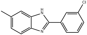 2-(3-CHLOROPHENYL)-5-METHYLBENZIMIDAZOLE Struktur