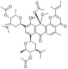 Acetylkidamycin Struktur