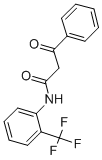 BETA-OXO-N-[2-(TRIFLUOROMETHYL)PHENYL]-BENZENEPROPANAMIDE Struktur