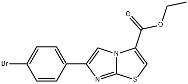 ETHYL 6-(4-BROMOPHENYL)IMIDAZO[2,1-B][1,3]THIAZOLE-3-CARBOXYLATE Struktur