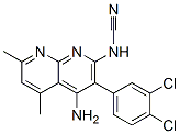 Cyanamide, [4-amino-3-(3,4-dichlorophenyl)-5,7-dimethyl-1,8-naphthyridin-2-yl]- (9CI) Struktur