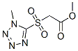 methyl (1-methyl-5-tetrazolyl)sulfonylacetate Struktur