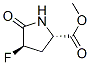 L-Proline, 4-fluoro-5-oxo-, methyl ester, (4R)- (9CI) Struktur