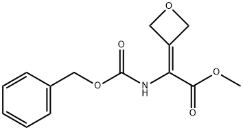 Methyl 2-(benzyloxycarbonylaMino)-2-(oxetan-3-ylidene)acetate Struktur