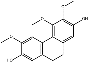 9,10-Dihydro-3,4,6-trimethoxy-2,7-phenanthrenediol Struktur