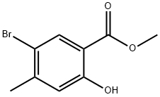 METHYL 5-BROMO-2-HYDROXY-4-METHYLBENZOATE Struktur