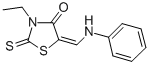 3-ETHYL-5-[(PHENYLAMINO)METHYLENE]-2-THIOXO-4-THIAZOLIDINONE Struktur