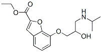 7-[2-Hydroxy-3-(isopropylamino)propoxy]-2-benzofurancarboxylic acid ethyl ester Struktur