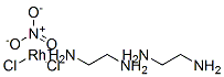 dichlorobis(ethylenediamine)rhodium nitrate Struktur