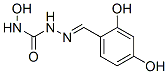 Hydrazinecarboxamide, 2-[(2,4-dihydroxyphenyl)methylene]-N-hydroxy- (9CI) Struktur