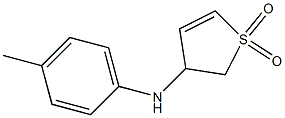 N-(1,1-DIOXIDO-2,3-DIHYDROTHIEN-3-YL)-N-(4-METHYLPHENYL)AMINE Struktur