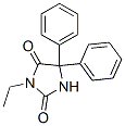 3-Ethyl-5,5-diphenylhydantoin Struktur