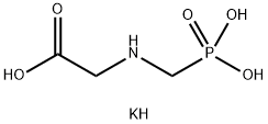 Glycine, N-(phosphonomethyl)-, monopotassium salt Struktur