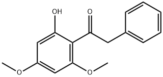 4' 6'-DIMETHOXY-2'-HYDROXY-2-PHENYLACET& Struktur