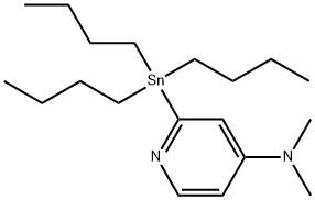 4-N,N-Dimethylamino-2-(tributylstannyl)-pyridine Struktur