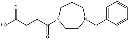 4-(4-BENZYL-1,4-DIAZEPAN-1-YL)-4-OXOBUTANOICACID
 Struktur