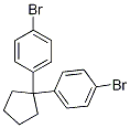 1,1-bis(4-broMophenyl)cyclopentane Struktur