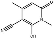 1,6-dihydro-2-hydroxy-1,4-dimethyl-6-oxo-3-Pyridinecarbonitrile Struktur