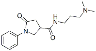 N-(3-Dimethylaminopropyl)-2-oxo-1-phenyl-4-pyrrolidinecarboxamide Struktur