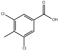 3,5-Dichloro-4-methylbenzoic acid Struktur