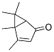 Bicyclo[3.1.0]hex-3-en-2-one, 4,5,6,6-tetramethyl-, (-)- (9CI) Struktur