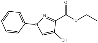 ethyl 4-hydroxy-1-phenyl-pyrazole-3-carboxylate Struktur