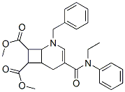 4-[[(Ethyl)phenylamino]carbonyl]-2-(phenylmethyl)-2-azabicyclo[4.2.0]oct-3-ene-7,8-dicarboxylic acid dimethyl ester Struktur