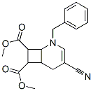 4-Cyano-2-(phenylmethyl)-2-azabicyclo[4.2.0]oct-3-ene-7,8-dicarboxylic acid dimethyl ester Struktur