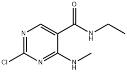 2-Chloro-N-ethyl-4-(methylamino)pyrimidine-5-carboxamide Struktur