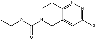 6-N-CARBETHOXY-3-CHLORO-7,8-DIHYDRO-5H-PYRIDO[4,3-C]PYRIDAZINE Struktur