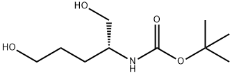 (R)-2-TERT-BUTYLOXYCARBONYLAMINO-PENTANE-1,5-DIOL Struktur