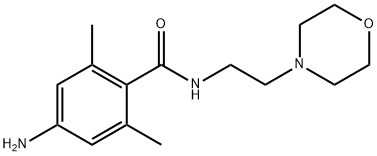 4-Amino-2,6-dimethyl-N-(2-morpholinoethyl)benzamide Struktur