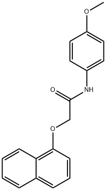 N-(4-methoxyphenyl)-2-(1-naphthyloxy)acetamide Struktur