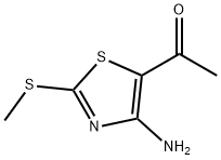 1-[4-AMINO-2-(METHYLSULFANYL)-1,3-THIAZOL-5-YL]ETHANONE Struktur